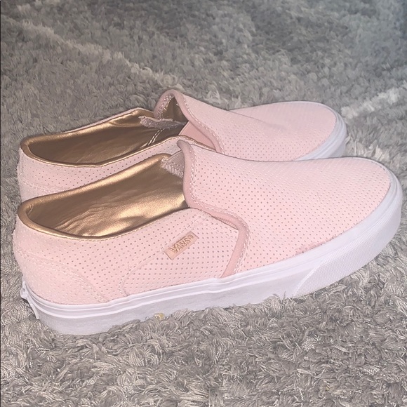 pink slide on vans